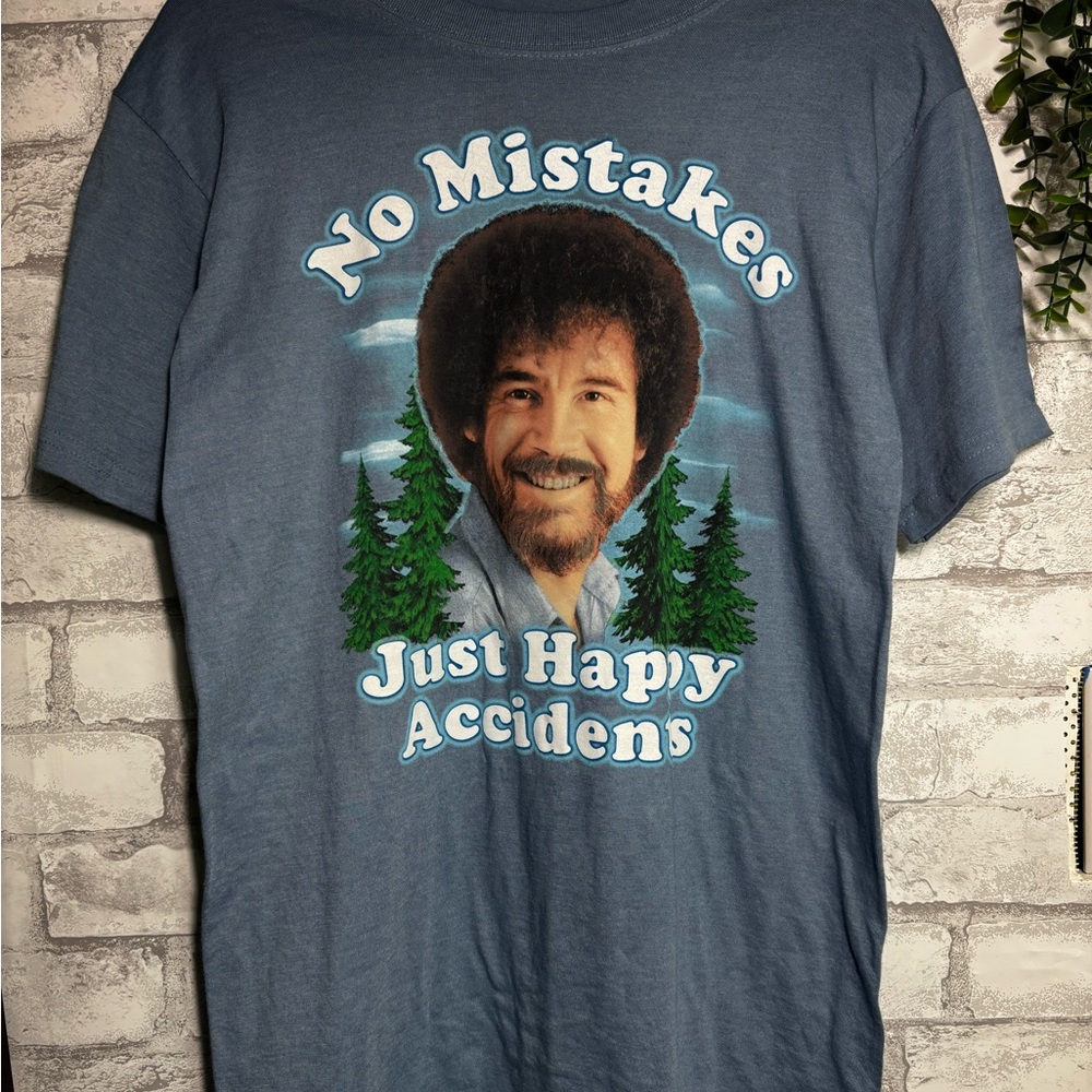 No Mistakes Graphic Tee in Blue